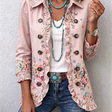 Martine | Giacca Floreale Rosa