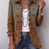 Séverine | Giacca Paisley Marrone