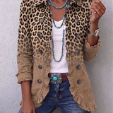 Donatienne | Giacca Leopardo Cammello