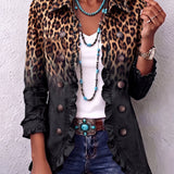 Valentine | Giacca Leopardo Antracite