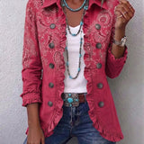 Iseult | Giacca Paisley Rosa Antico