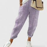 Elvira | Pantaloni a Righe Comodi