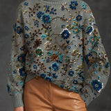 Thalassa™ | Maglione a Collo Alto in Salvia