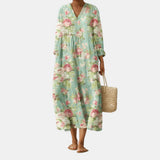 Robe Vilma con un bel motivo floreale